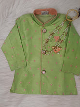 Infants little peach Traditional IndoWestern  set - Chain and shoes included